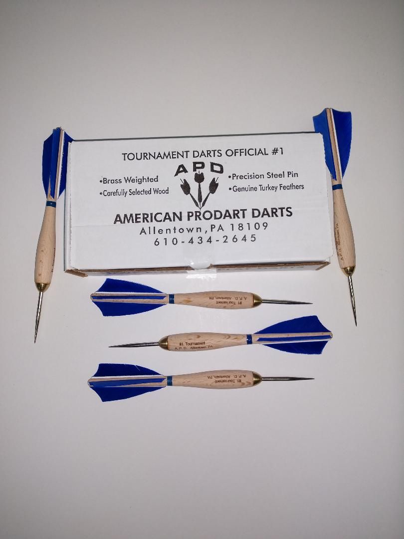 American Prodart Wooden Darts-Blue