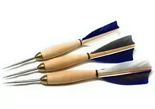 American Prodart Wooden Darts-Blue/Grey/White
