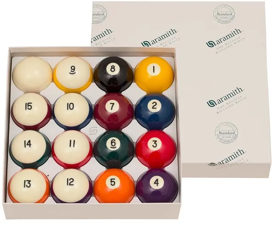 ARAMITH CROWN STANDARD BELGIAN POOL BALL SET