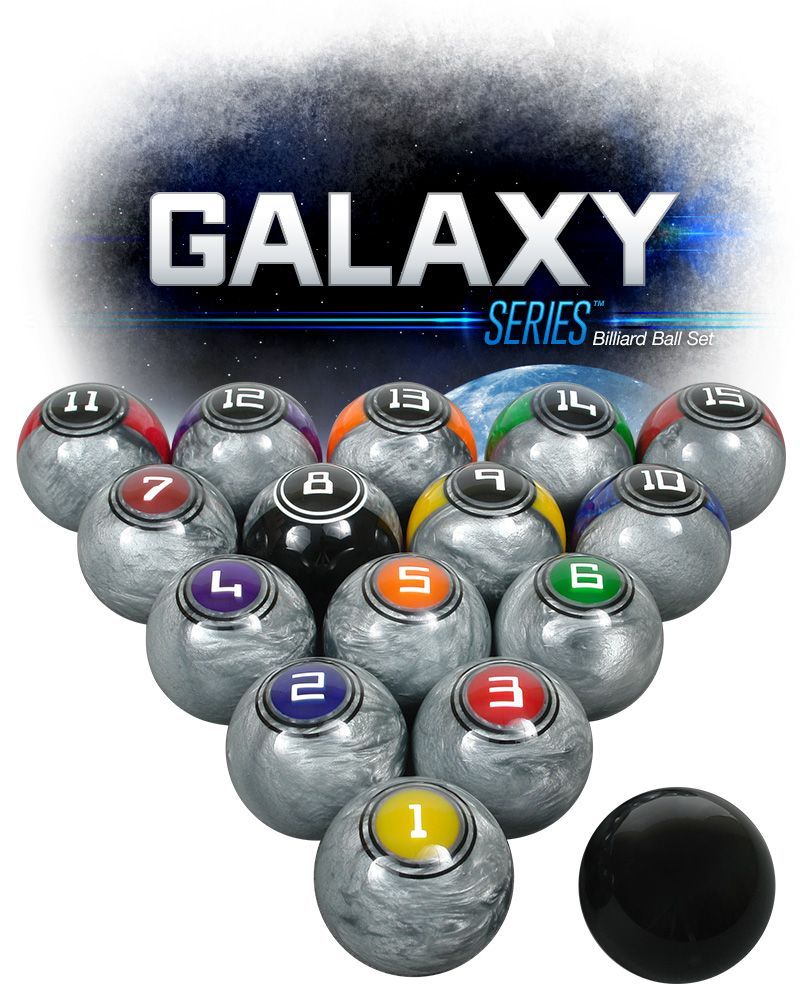 McDermott Galaxy Series BILLIARD BALL SET 75-BBGS