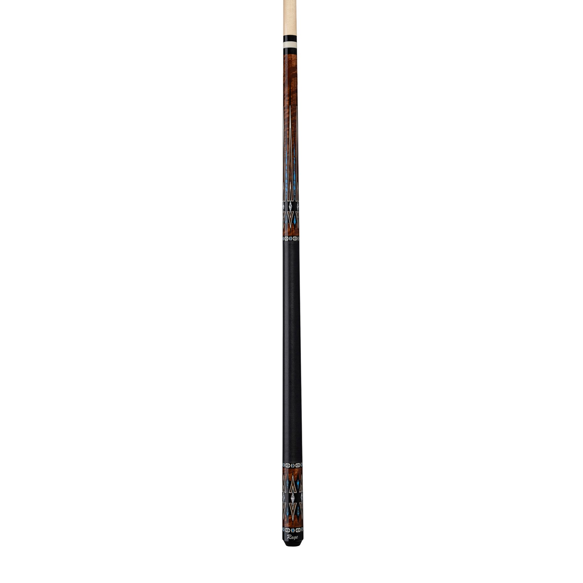 Rage Almond Central Cue with Black Linen Wrap  RG220