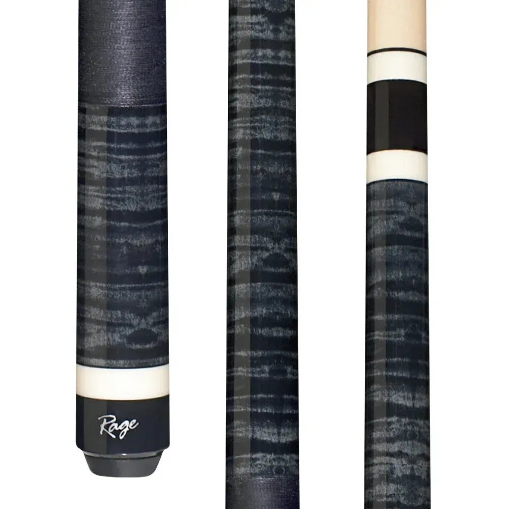 Rage Midnight Dip Cue with Grey Nylon Wrap RG125