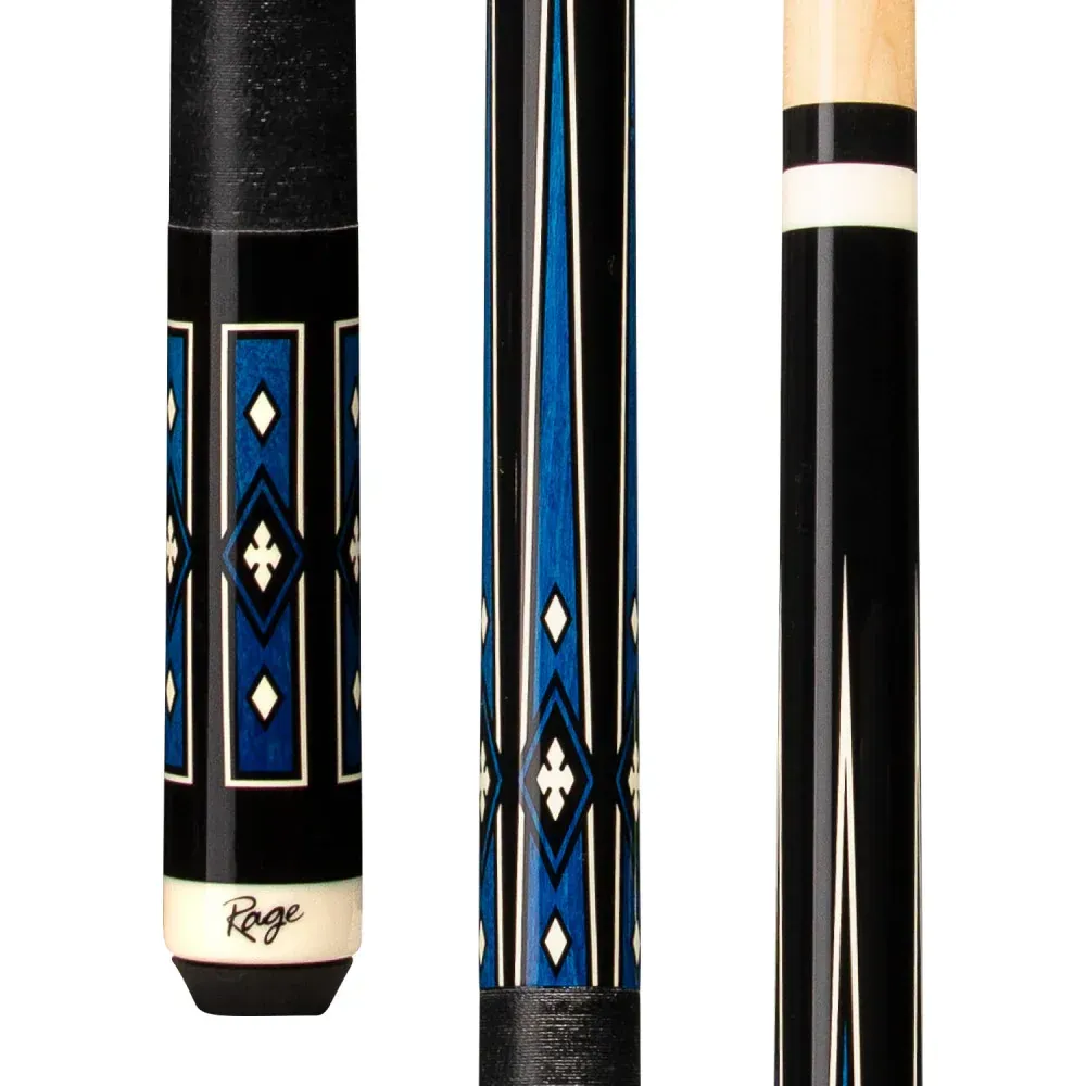 Rage Ojos Azules Cue with Black Nylon Wrap RG212