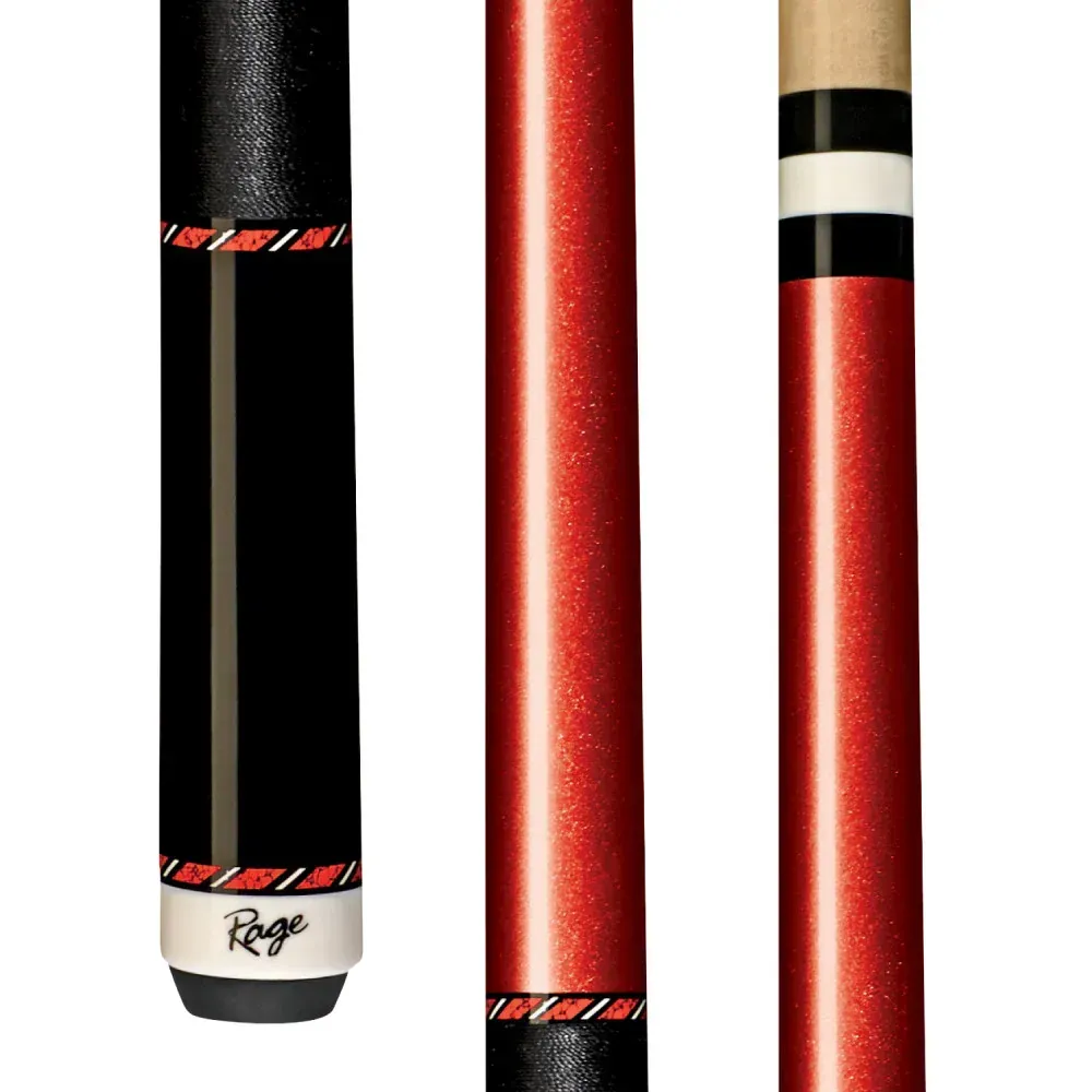 Rage Righteous Red Cue with Black Nylon Wrap  RGC9
