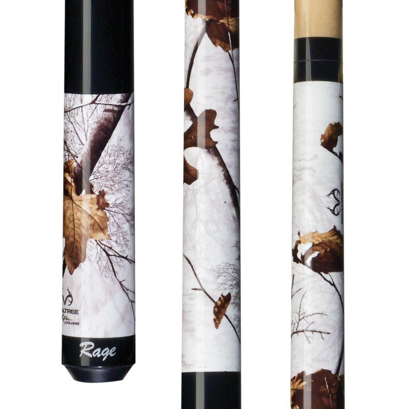 Rage Realtree Xtra Snow Camo Shorty Cue  RGCW52  52