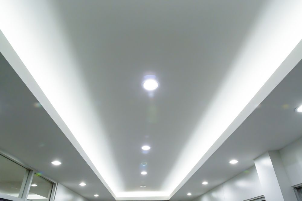 A White Ceiling With A Lot Of Lights On It — Tony Andress Electrical In Montville, QLD