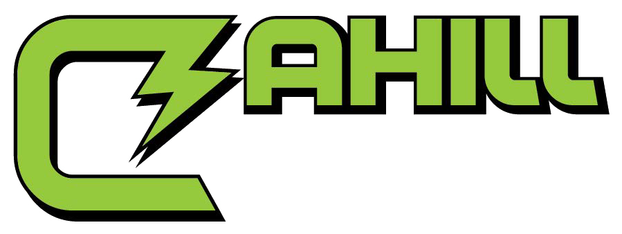 Green logo with the word