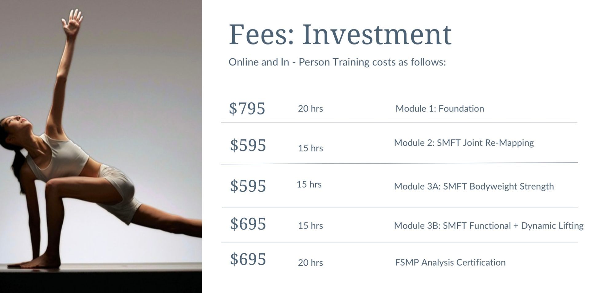 slow movement fitness training certification SMFT
