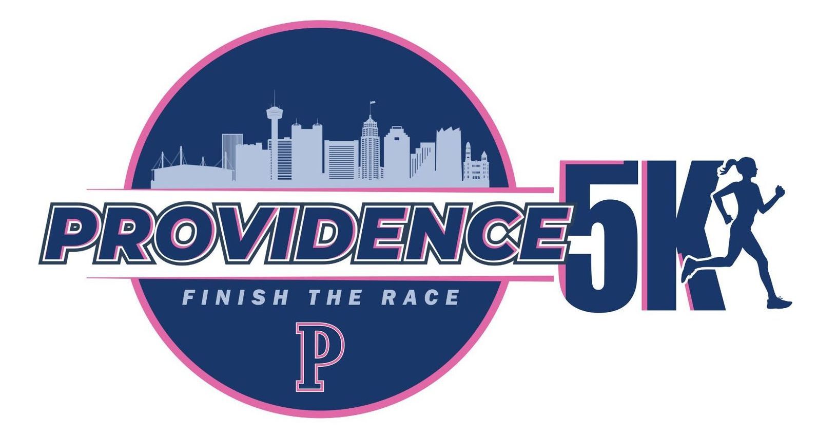 A logo for providence catholic school 5k march 2 2024