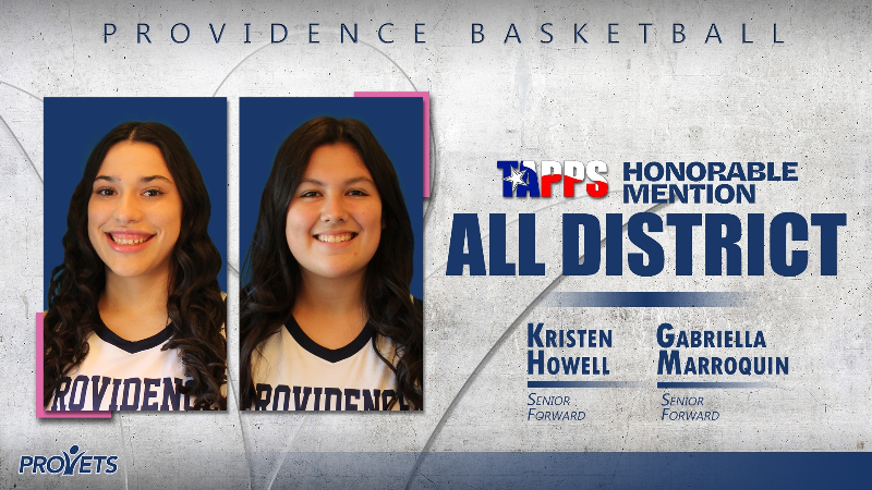 A poster for providence basketball honorable mention all district