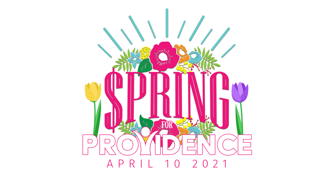 A logo for spring in providence april 10 2021