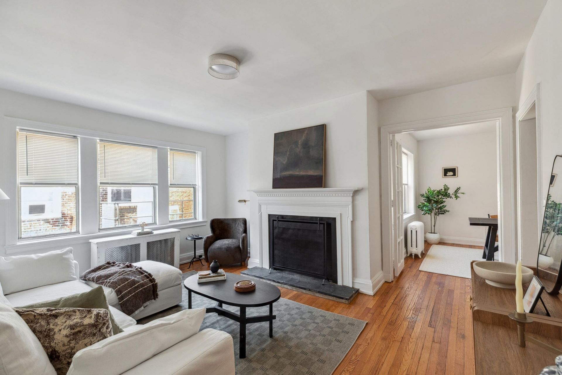 LIving room at 10 Montgomery, Bala Cynwyd