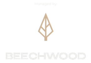 The logo for beechwood is a tree with a leaf on it.