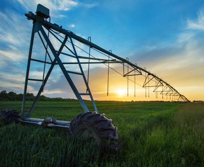 Irrigation System in Field in Spring — Jerome, ID — A & G Irrigation