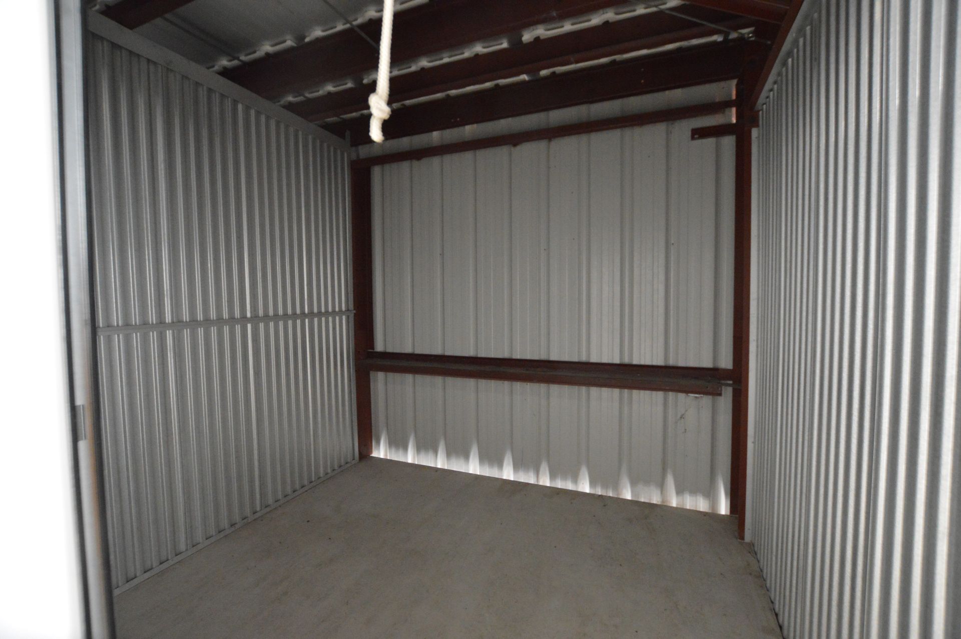 Clean storage unit interior at Elk Mountain Storage