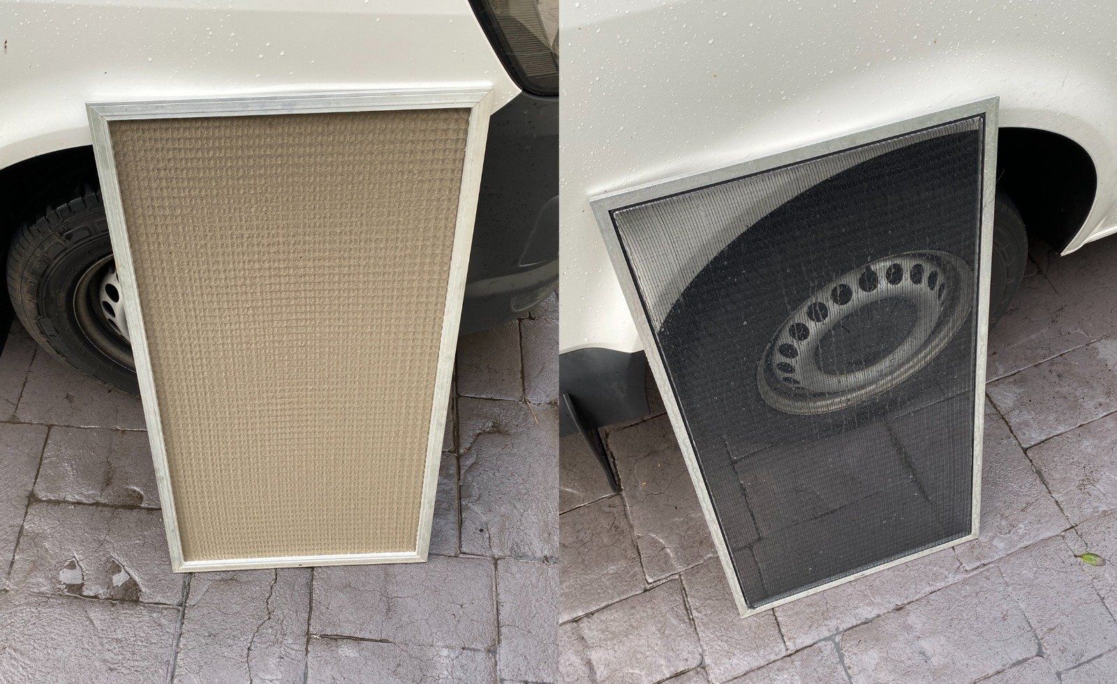 Before And After Air Filter Cleaning — Servicing Homes & Businesses in Albion Park, NSW