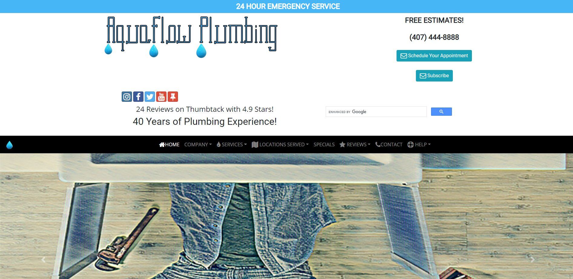 AquaFlow Plumbing - Built with Bootstrap