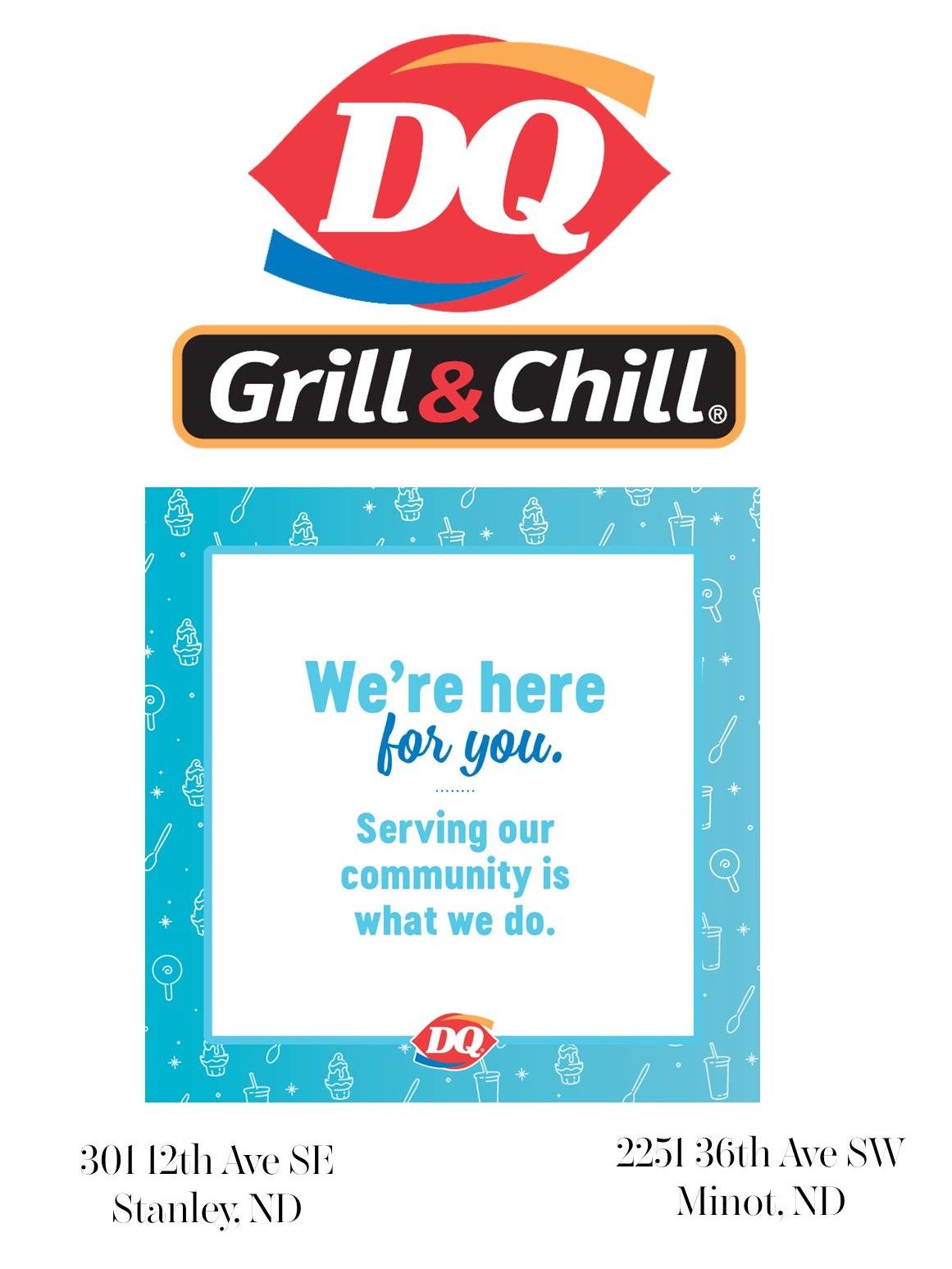 DQ Grill & Chill in Stanley & Minot, ND