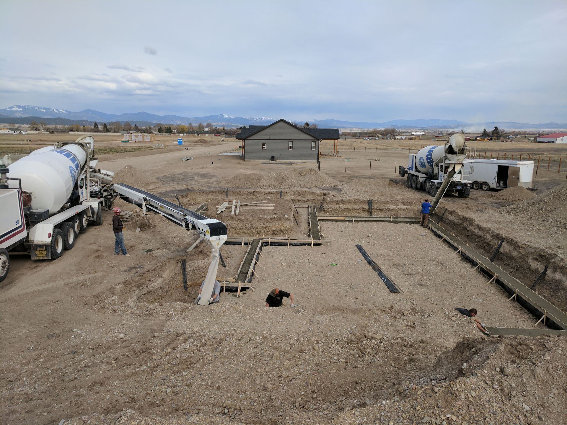 Gravel shooting — Concrete products in East Helena, MT