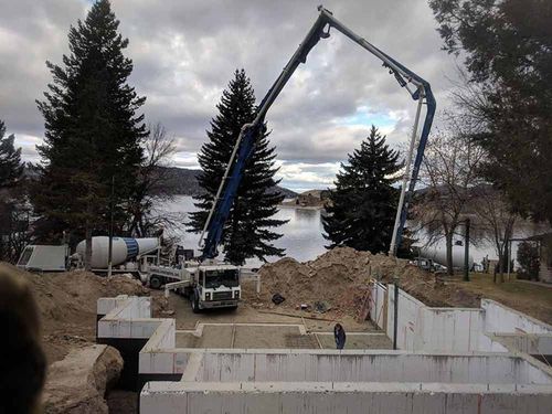 Concrete Pumping — Construction Site in East Helena, MT
