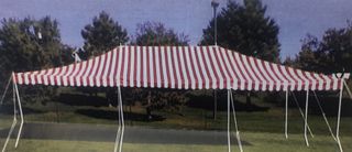 Awnings — Red And White Stripes Tent in Denver, CO