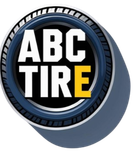 A red , white and blue logo on a white background.