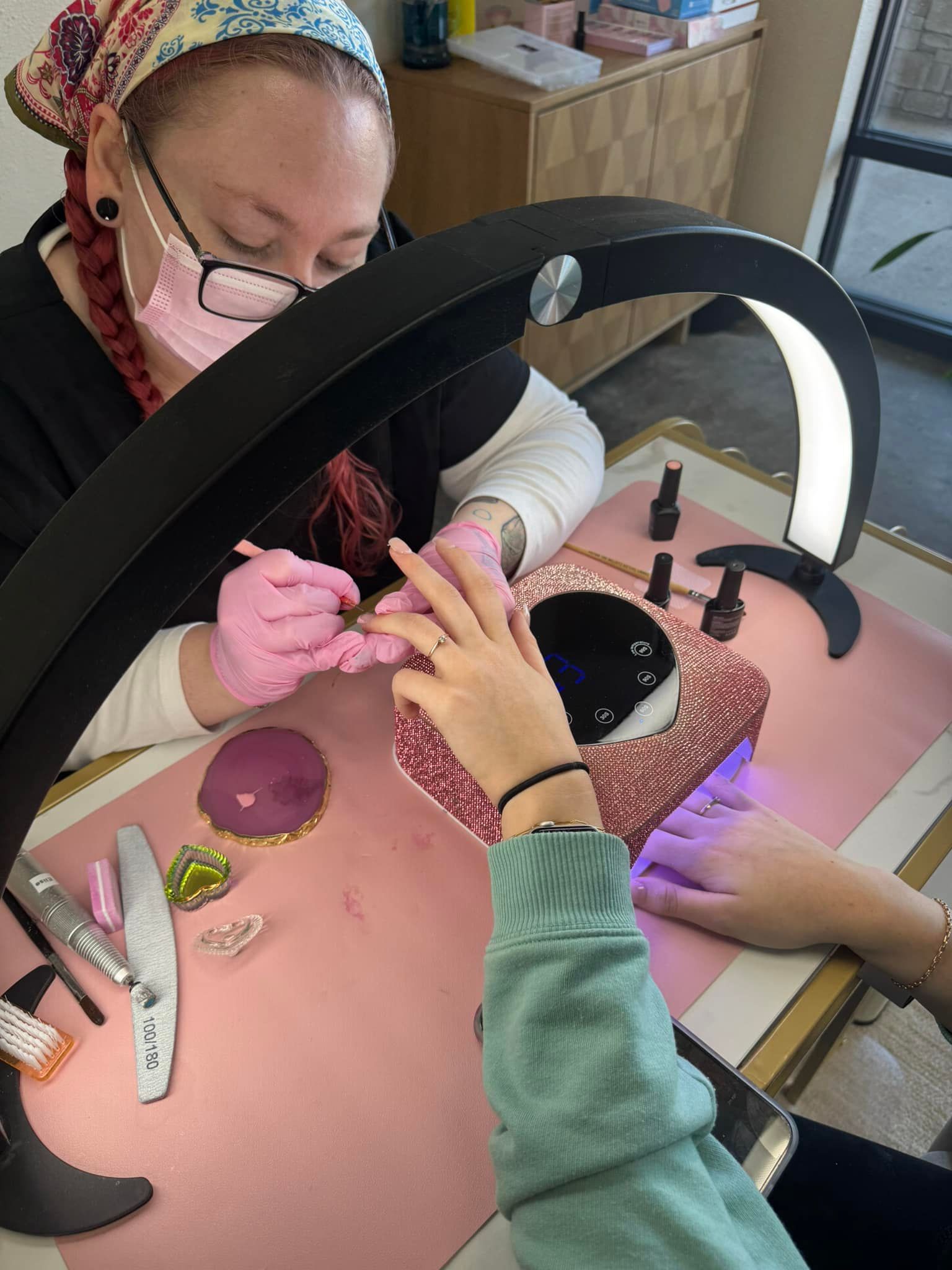 during nail appointment at the girl house springfield mo