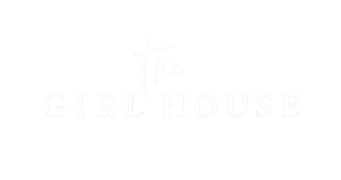 The Girl House Logo in White | Top beauty salon in Springfield, MO for spray tans, filler, BOTOX, hair color, blonding, cuts, and more.