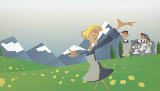 Illustration til teaterplakat