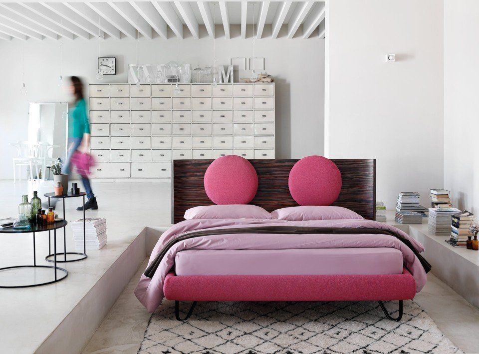 letto matrimoniale rosa