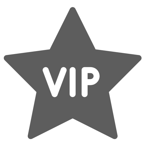 A star with the word 'vip' on it.