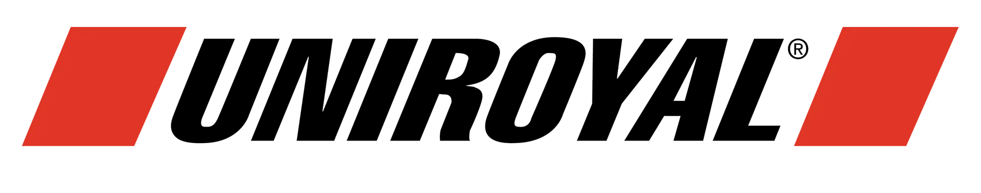 The Uniroyal logo: black text 