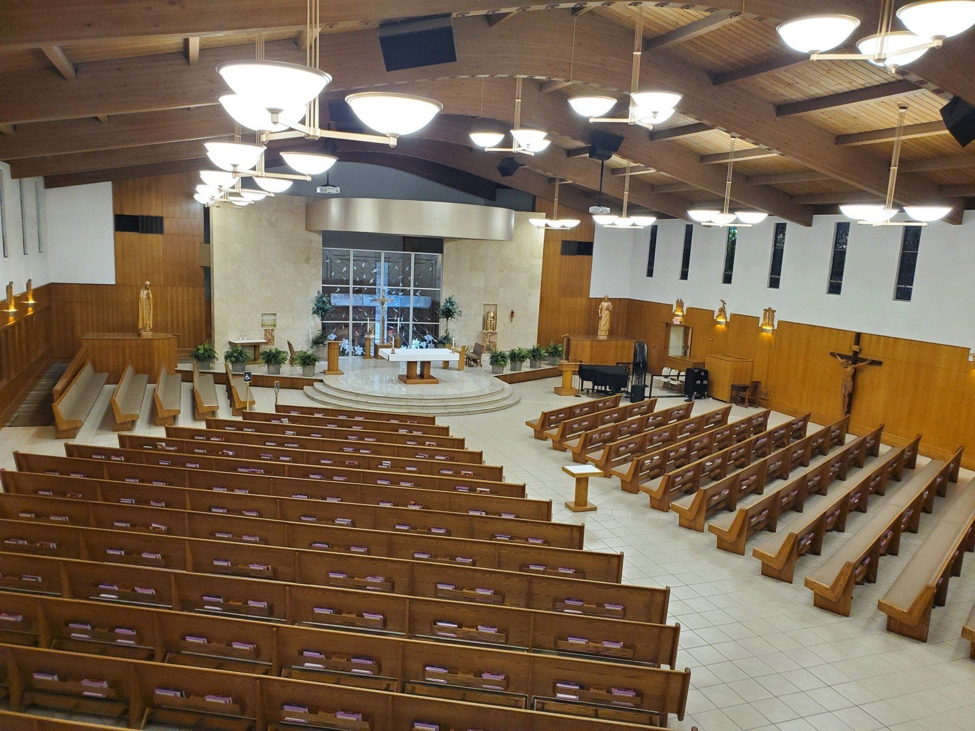 Church lighting retrofit to LED by EMS Electrical Solutions