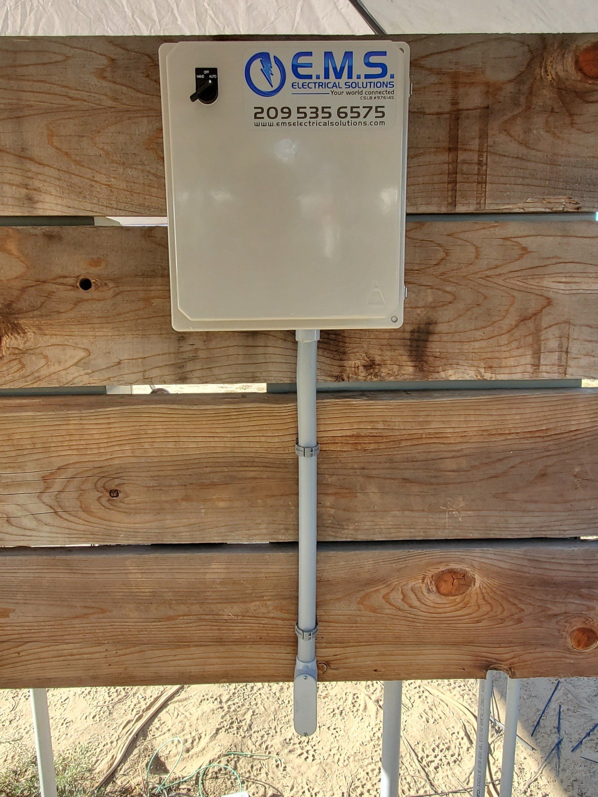 A custom designed control panel by EMS Electrical Solutions