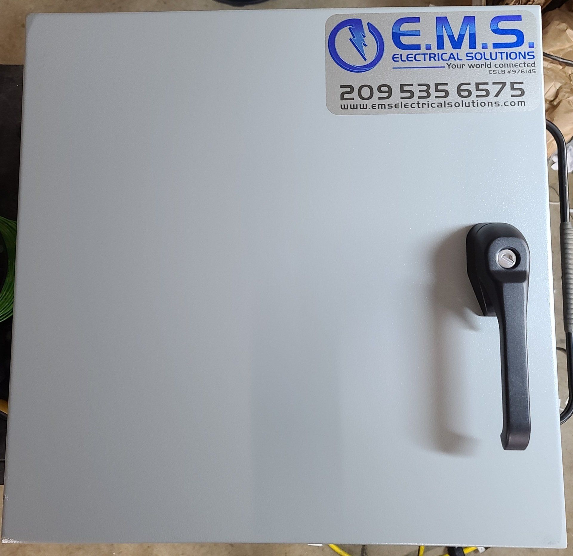 EMS builds console style PLC & HMI control system. electrical solutions on it