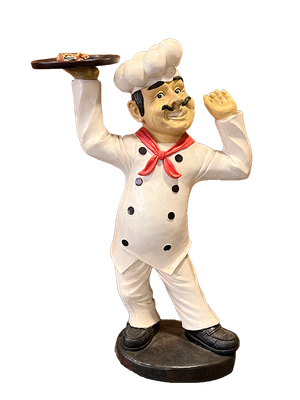 Pizza chef figurine 