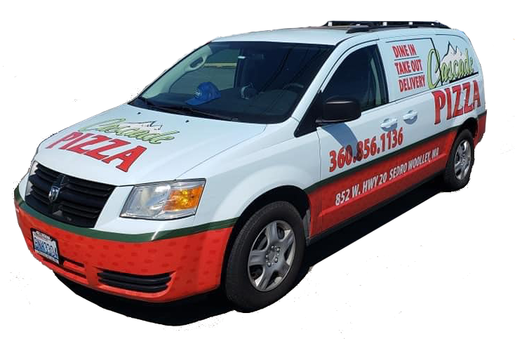 cascade pizza delivery van