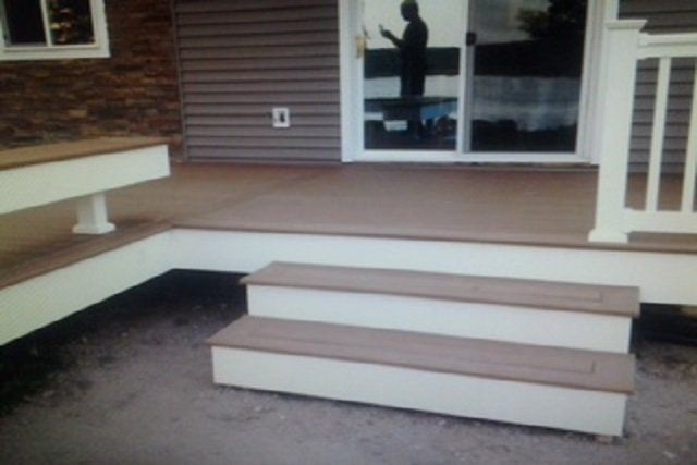 Ask about our maintenance free composite decking