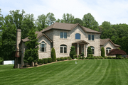 Custom Home build by Superior featuring Superior's quality landscape design in Huntingtown, Maryland