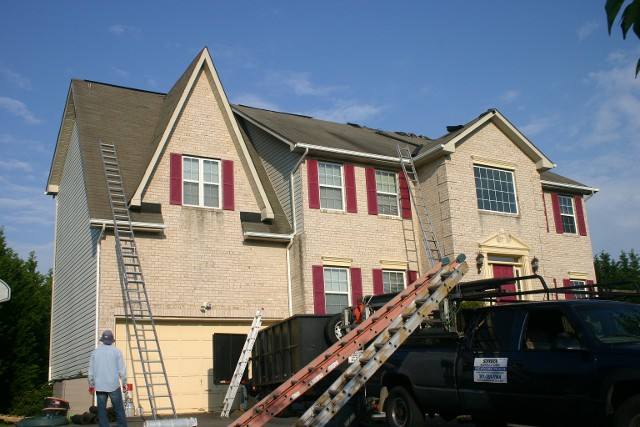 Roof Repair Before - Superior Roofing & Siding in Huntingtown, MD