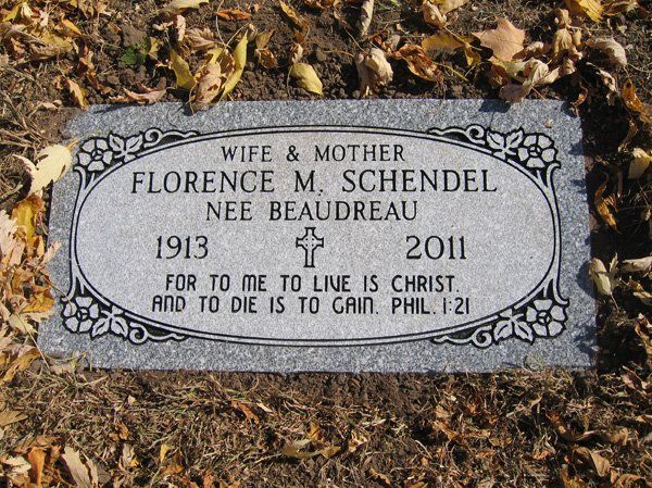 Flat marker memorial