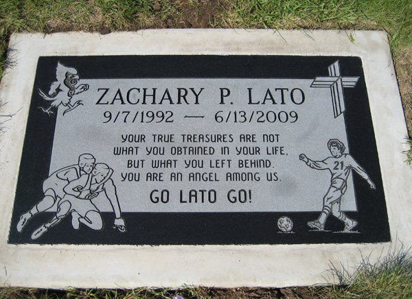 Flat marker memorial