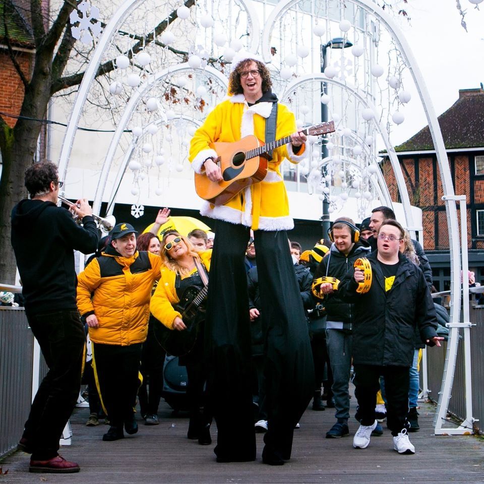 Electric Umbrella bring their festive joy to Watford's Christmas Lights