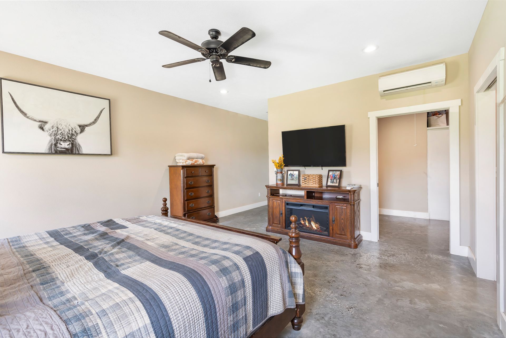 Bedroom of finished ICF custom home | Rogers AR