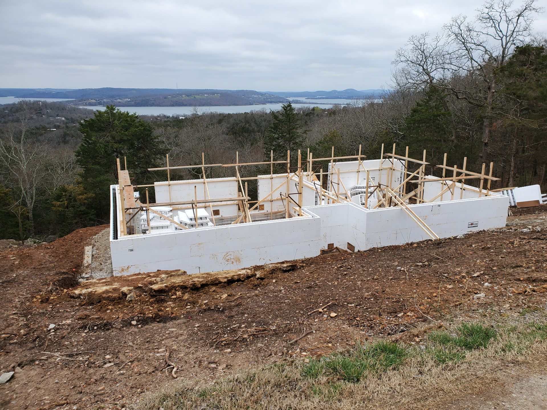 ICF home overlooking trees and lake | Lake of the Ozarks