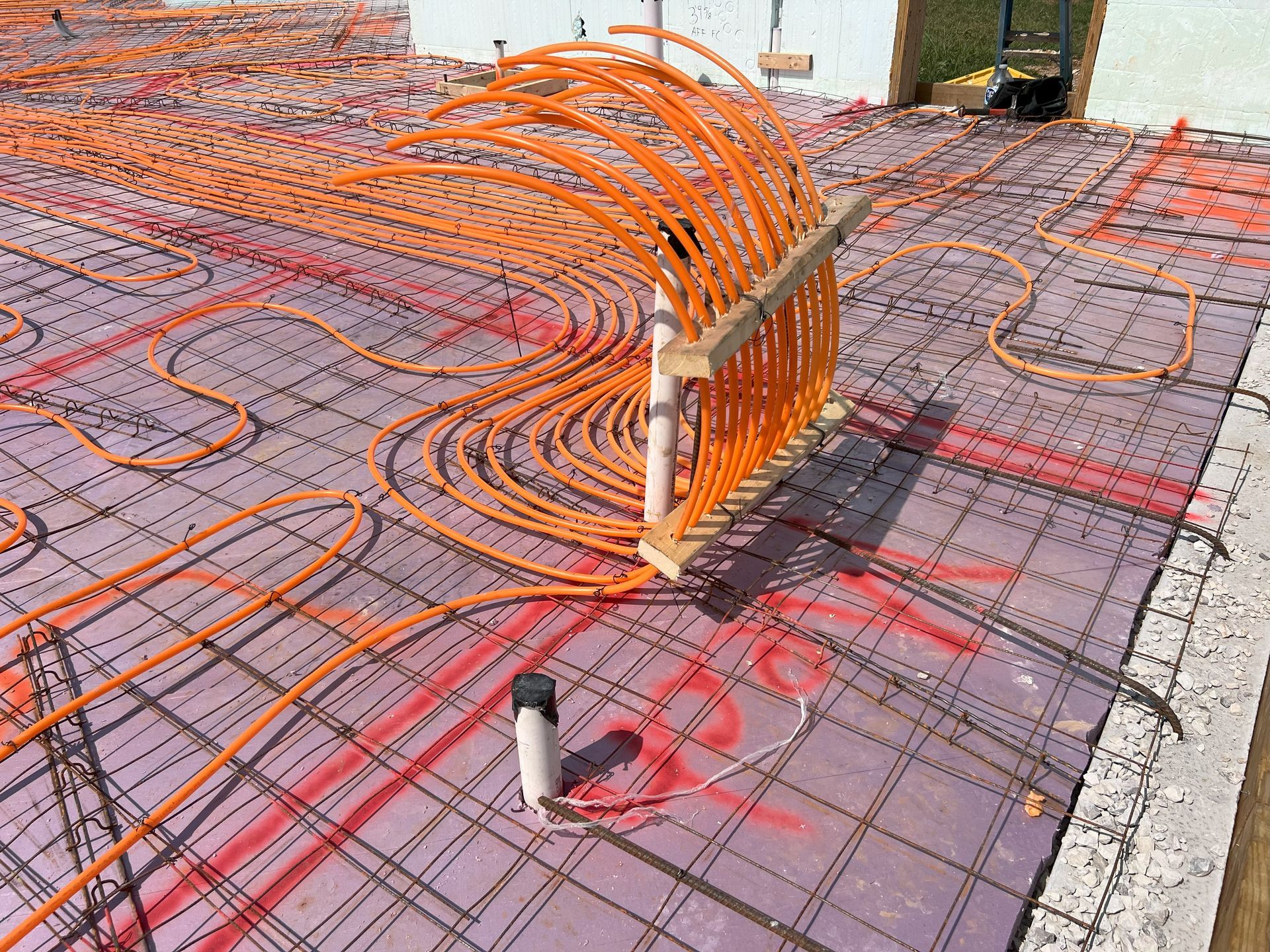 Radiant floor tubing installed in ICF home | Jefferson City, MO