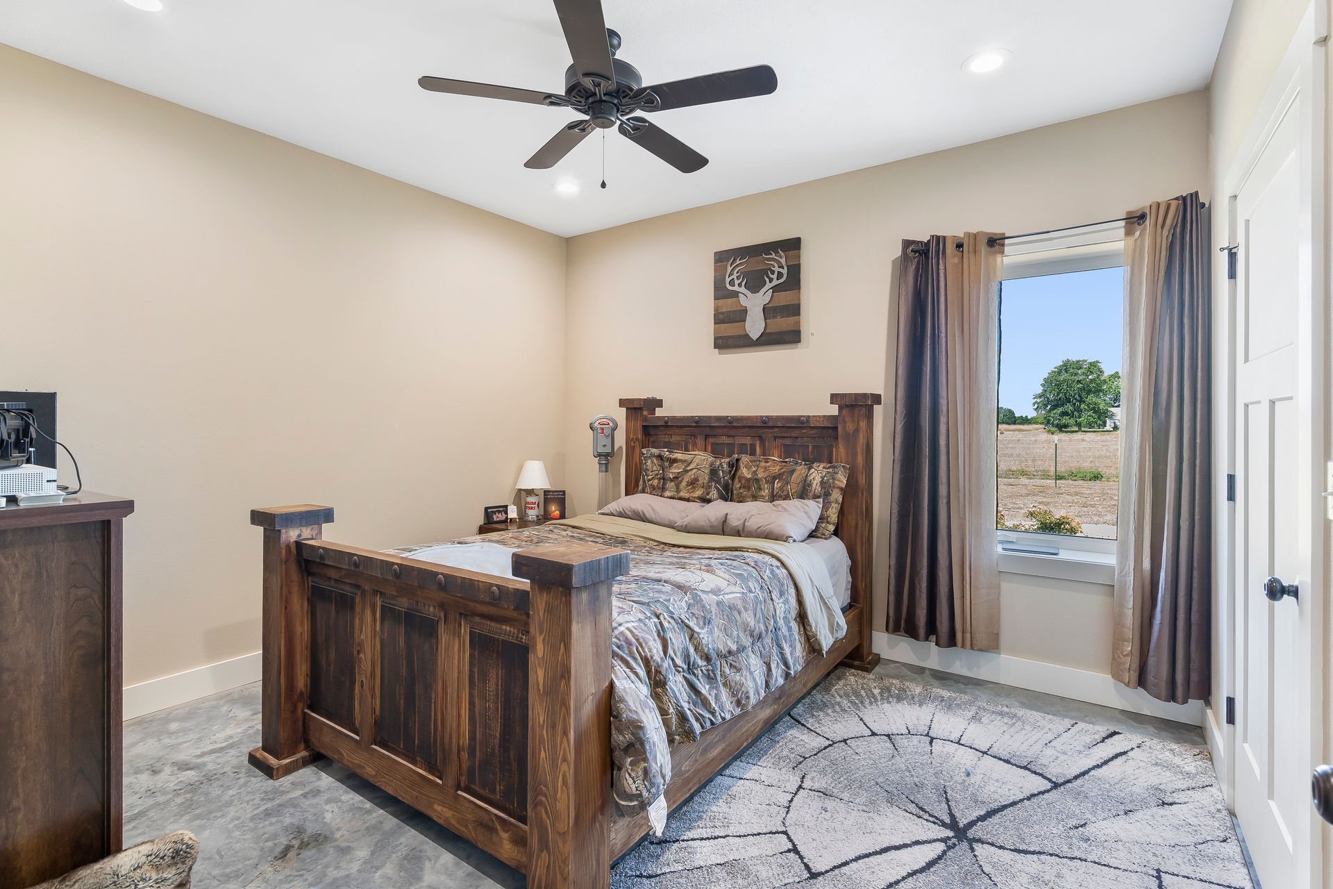 block installers and subcontractors | Bedroom of finished ICF home