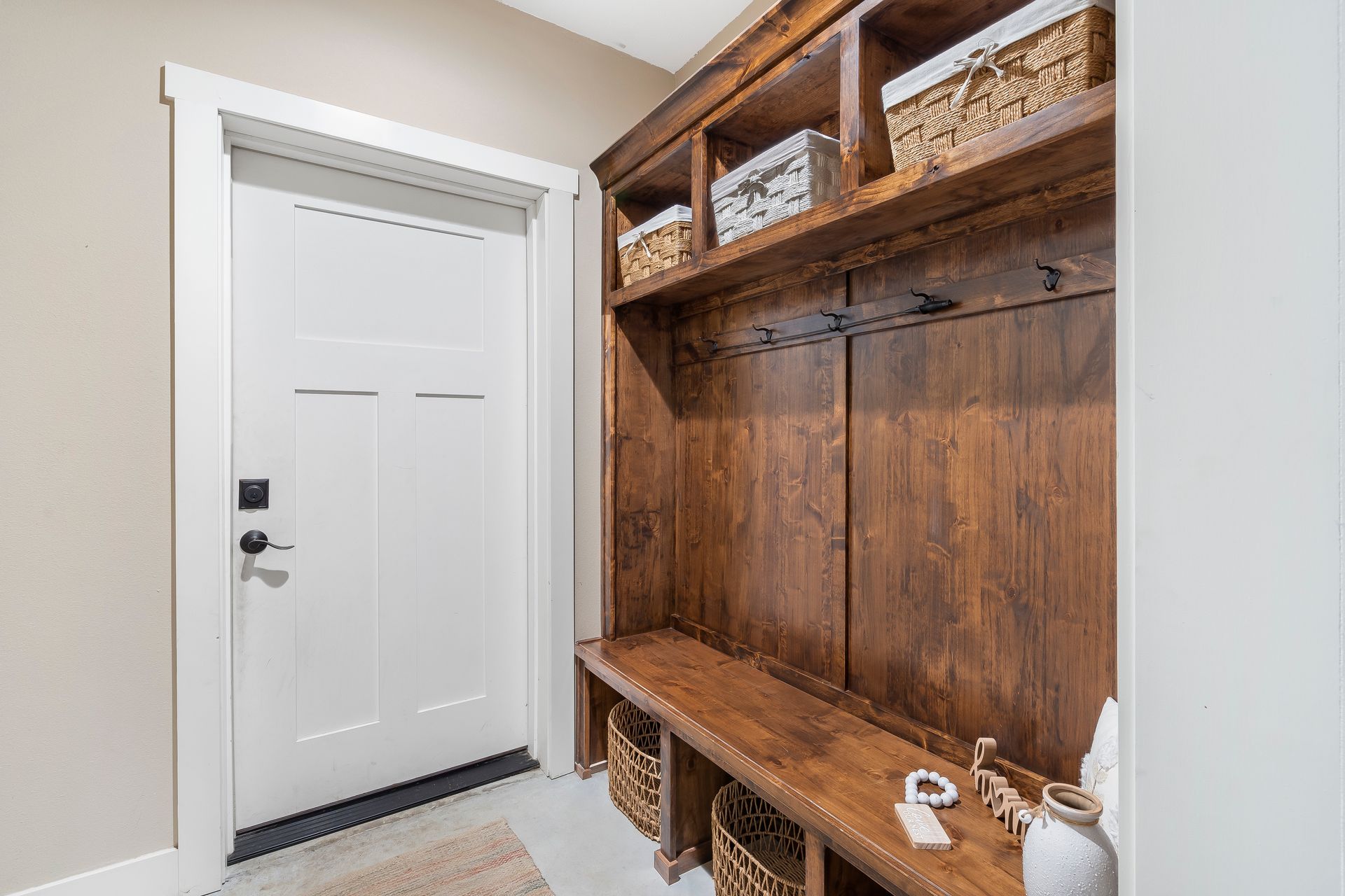 mudroom | custom icf house near republic mo