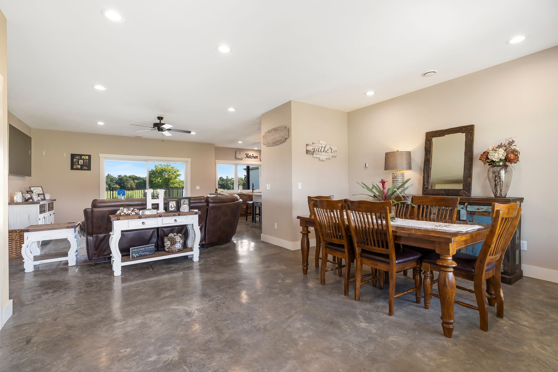 full icf custom house | living room view | icf builders near Sparta and Kansas City MO