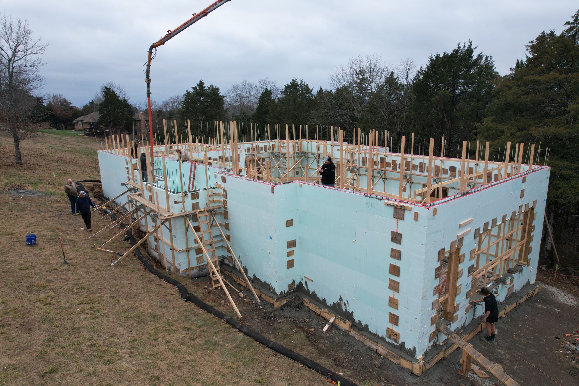 Home during construction - icf buildings with top contractor in Rogers AR